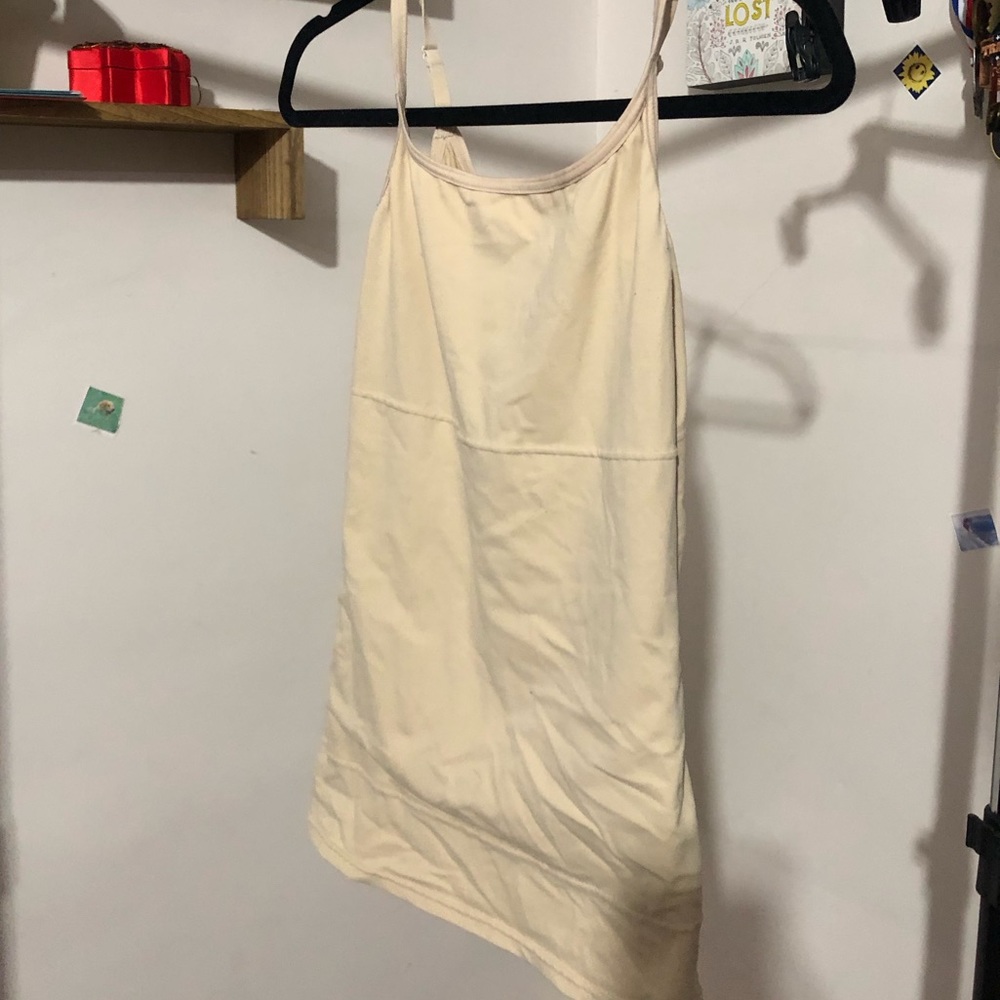 Compression tank top with built in bra
